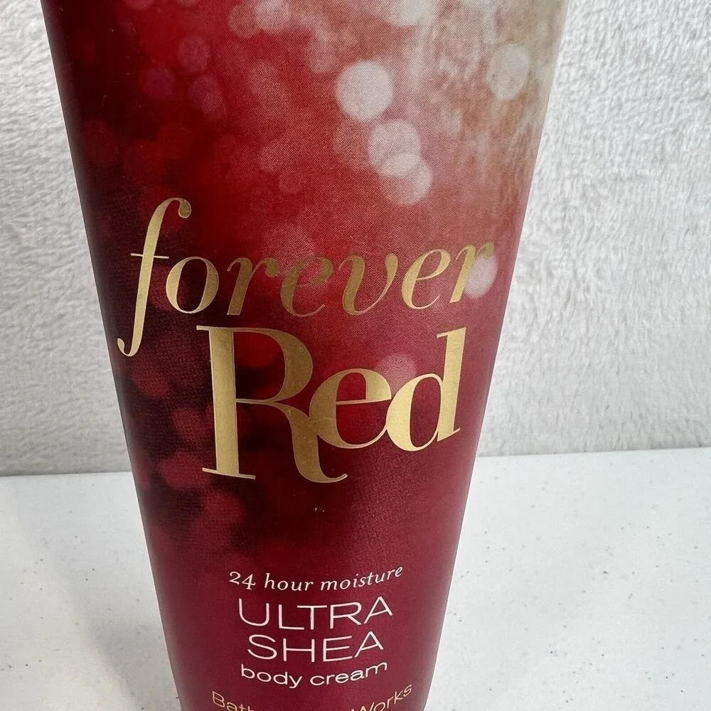 Bath & Body Works Forever Red Luxury Body Cream 8oz Ultra Shea 24‎ Hour Moisture